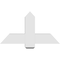 Ekena Millwork Eugene Architectural Grade PVC Gable Bracket, 36"W x 19 1/2"H x 6"D x 6"F, 13/12 Pitch GBP036X20X0606EUG00 - alternate 5